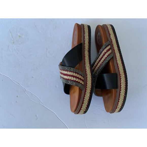 Sterling Kreek DANCING QUEEN ~ WEDGE SANDALS Sz 10 - Picture 3 of 5